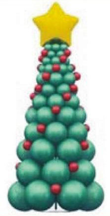 Ballons Christmas tree rental in Milan Italy